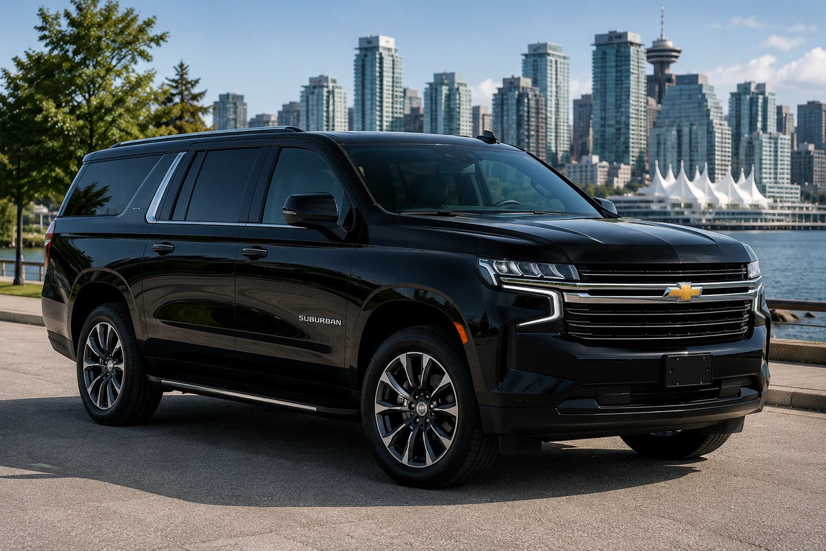 Coquitlam wedding luxury suv